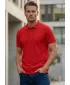 Herren-T-Shirt mit Kragen SAM 73 HENRY MT 788 ROT-ORANGE