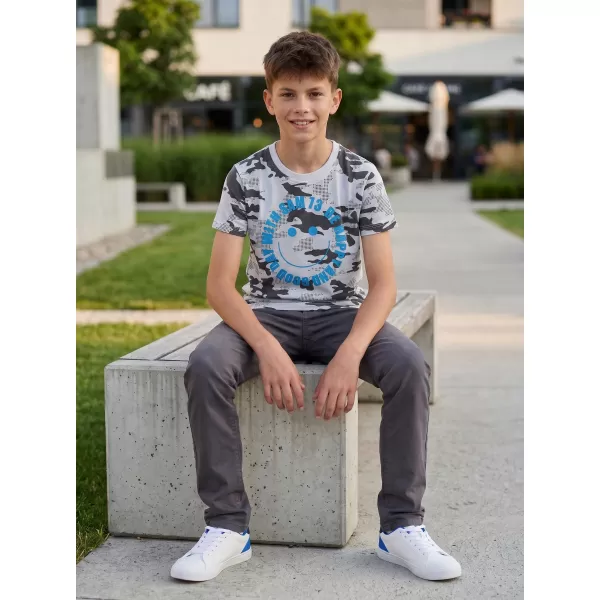  Jungen-T-Shirt mit kurzen Ärmeln SAM 73 KELVIN BT 560 WEIß 
