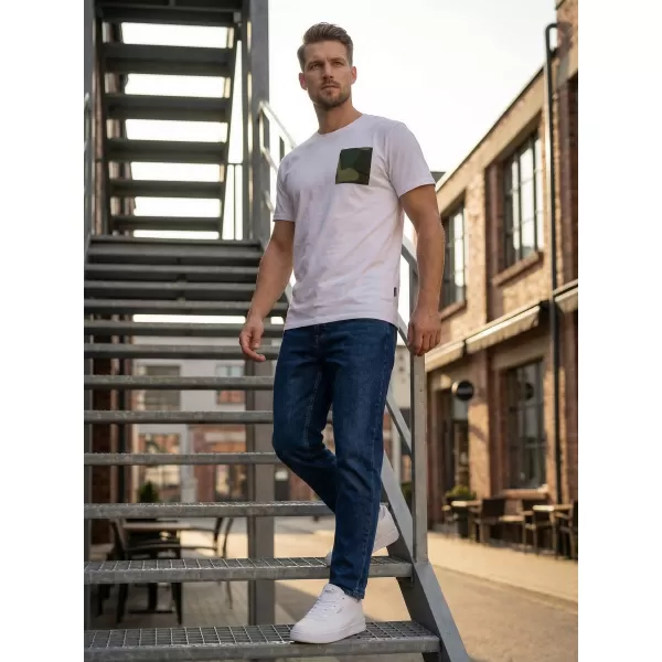  Herren-T-Shirt mit kurzen Ärmeln SAM 73 SEAN MT 796 WEIß 