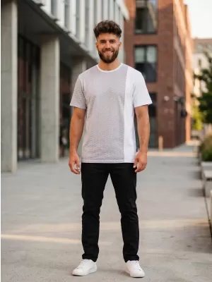 Herren-T-Shirt mit kurzen Ärmeln SAM 73 PAUL MT 795 WEIß