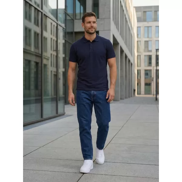  Herren-T-Shirt mit Kragen SAM 73 HENRY MT 788 DUNKELBLAU 
