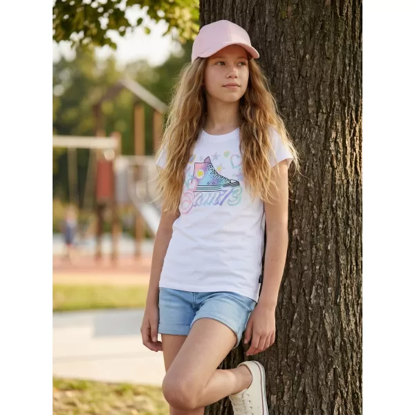  Mädchen-T-Shirt mit kurzen Ärmeln SAM 73 URSULA GT 563 WEIß 