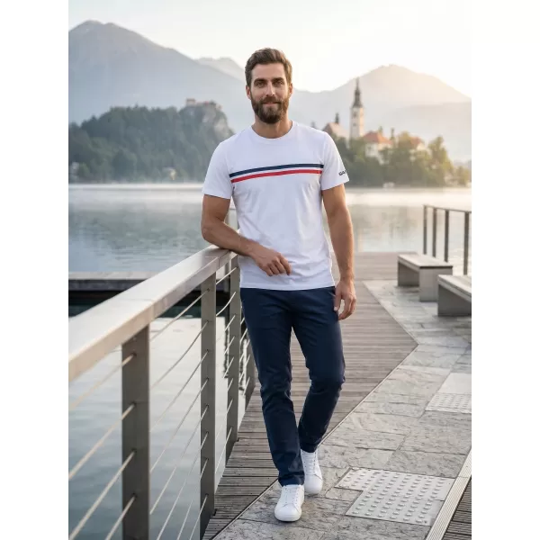  Herren t -Shirt mit kurzen Ärmeln SAM 73 LARRY MT 803 WEIß 