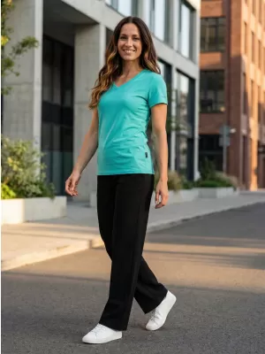 Damen-T-Shirt mit kurzen Ärmeln SAM 73 CLAUDIA WT 847 NEONGRÜN