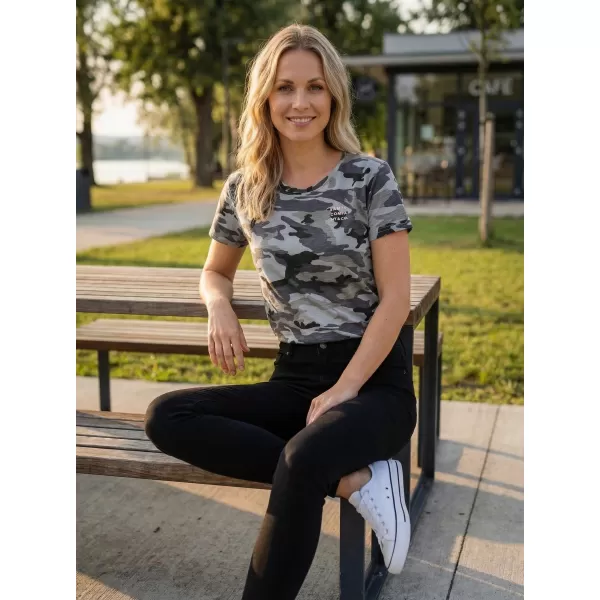  Frauen t -Shirt mit kurzen Ärmeln SAM 73 NORA WT 849 SCHWARZ 