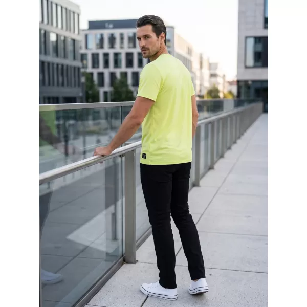  Herren-T-Shirt mit kurzen Ärmeln SAM 73 EUGENE MT 806 HELLGELB 