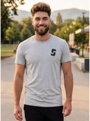 Herren-T-Shirt mit kurzen Ärmeln SAM 73 DOUGALL MT 801 HELLGRAU
