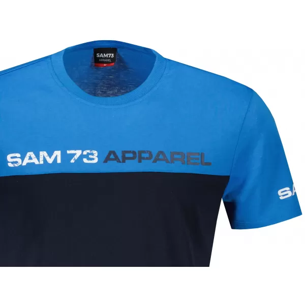  Herren t -Shirt mit kurzen Ärmeln SAM 73 MALCOLM MT 800 HELLBLAU 