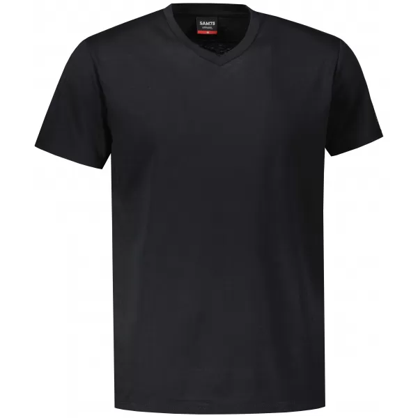  Herren-T-Shirt mit kurzen Ärmeln SAM 73 LEONARD MT 793 SCHWARZ 