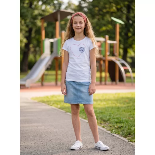 Mädchen-T-Shirt mit kurzen Ärmeln SAM 73 ALAINA GT 564 WEIß 