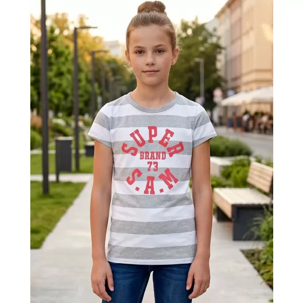  Mädchen-T-Shirt mit kurzen Ärmeln SAM 73 SIOBHAN GT 561 HELLGRAU 