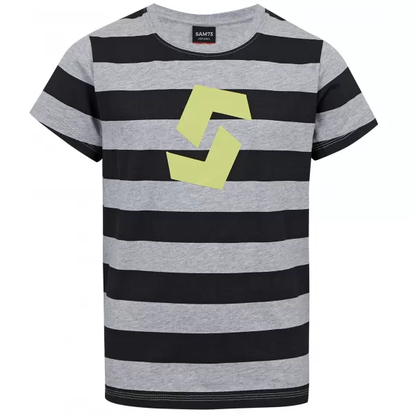  Jungen-T-Shirt mit kurzen Ärmeln SAM 73 STANLEY BT 557 HELLGRAU 