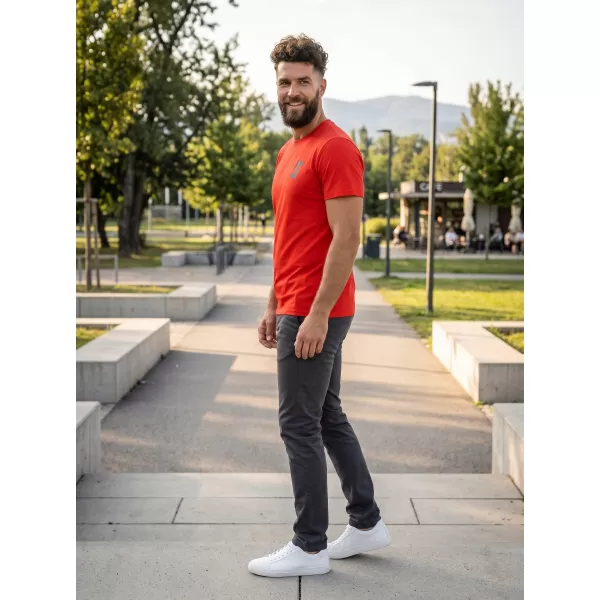  Herren-T-Shirt mit kurzen Ärmeln SAM 73 DOUGALL MT 801 ROT 