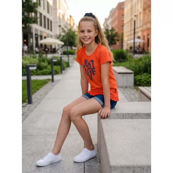  Mädchen-T-Shirt mit kurzen Ärmeln SAM 73 JAYLENE GT 565 HELLORANGE 