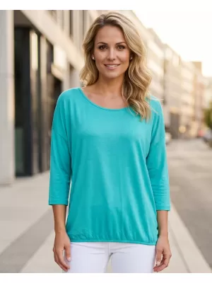 Damen-T-Shirt mit 3/4-Ärmeln SAM 73 GLADYS WT 865 NEONGRÜN
