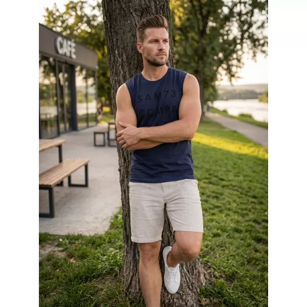  Herren-Tanktop SAM 73 EDGAR MT 787 DUNKELBLAU 