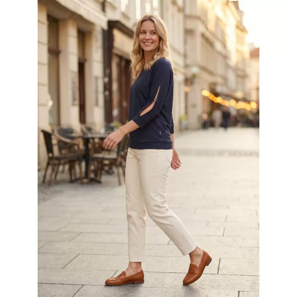  Damen-T-Shirt mit 3/4-Ärmeln SAM 73 VIVIAN WT 863 DUNKELBLAU 