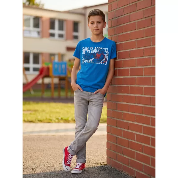  Boy T -Shirt mit kurzen Ärmeln SAM 73 PETER BT 562 HELLBLAU 