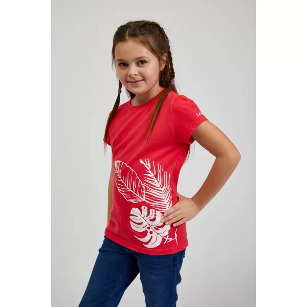 Mädchen-T-Shirt mit kurzen Ärmeln SAM 73 STEPHANIE GT 562 LEUCHTEND ROSA 