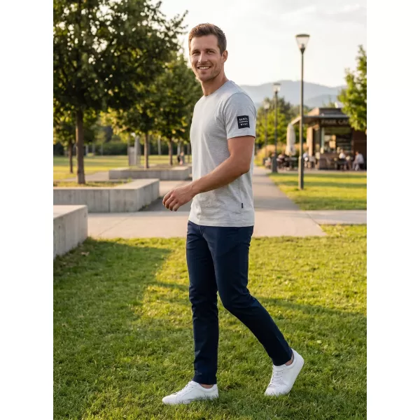  Herren-T-Shirt mit kurzen Ärmeln SAM 73 FREDDIE MT 791 HELLGRAU 