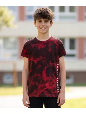 Jungen-T-Shirt mit kurzen Ärmeln SAM 73 SYLVESTER BT 559 ROT