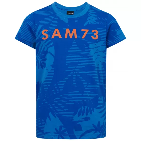  Jungen-T-Shirt mit kurzen Ärmeln SAM 73 THEODORE BT 563 LEUCHTEND BLAU 
