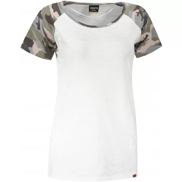  Damen-T-Shirt mit kurzen Ärmeln SAM 73 ROSE WT 850 WEIß 