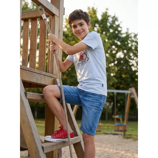  Jungen-T-Shirt mit kurzen Ärmeln SAM 73 PETER BT 562 WEIß 