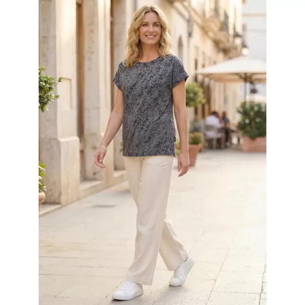  Damen-T-Shirt mit kurzen Ärmeln SAM 73 VERONICA WT 843 SCHWARZ 