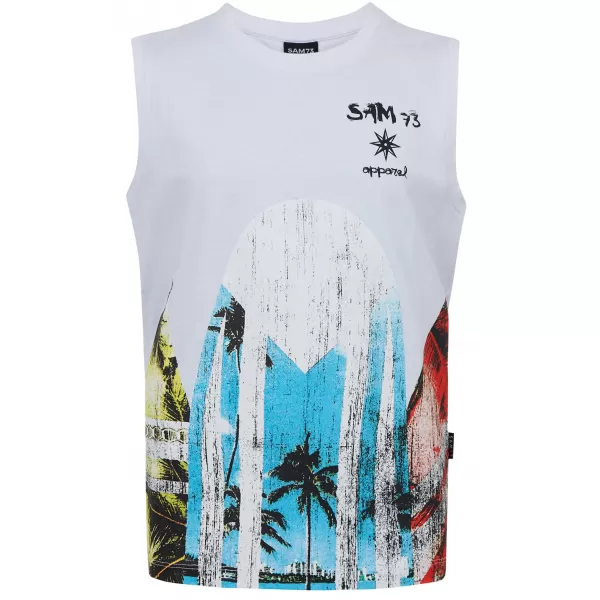  Tanktop für Jungen SAM 73 JULIUS BT 554 WEIß 