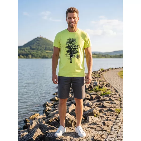  Herren-T-Shirt mit kurzen Ärmeln SAM 73 JAMES MT 790 HELLGELB 