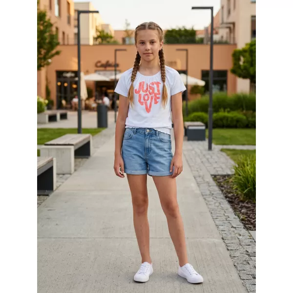  Mädchen-T-Shirt mit kurzen Ärmeln SAM 73 JAYLENE GT 565 WEIß 