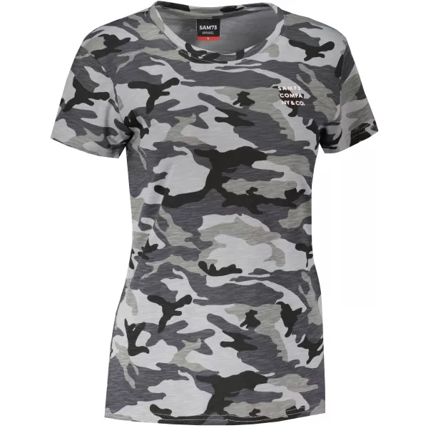  Frauen t -Shirt mit kurzen Ärmeln SAM 73 NORA WT 849 SCHWARZ 