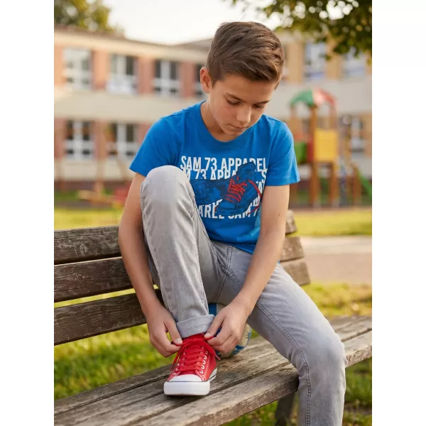  Boy T -Shirt mit kurzen Ärmeln SAM 73 PETER BT 562 HELLBLAU 