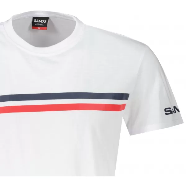  Herren t -Shirt mit kurzen Ärmeln SAM 73 LARRY MT 803 WEIß 