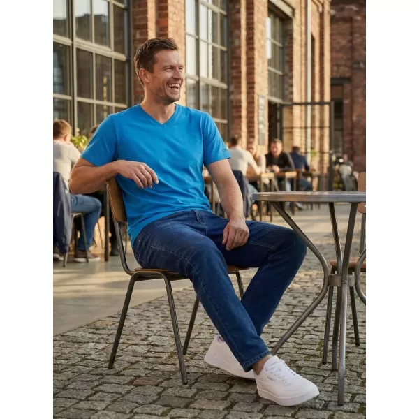  Herren-T-Shirt mit kurzen Ärmeln SAM 73 LEONARD MT 793 LEUCHTEND BLAU 