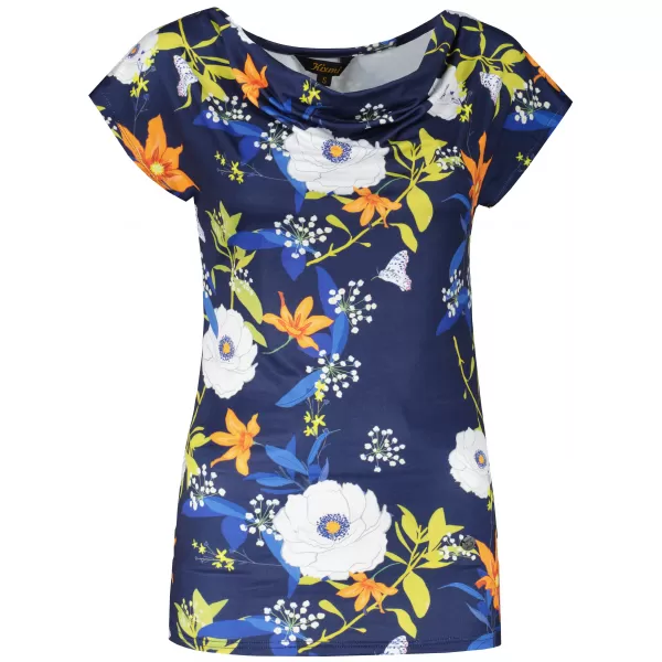  Damen-T-Shirt KIXMI NANCY DUNKELBLAU 