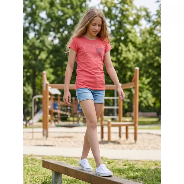  Mädchen-T-Shirt mit kurzen Ärmeln SAM 73 ALAINA GT 564 LEUCHTEND ROSA 