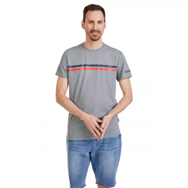  Herren-T-Shirt mit kurzen Ärmeln SAM 73 LARRY MT 803 GRAU 