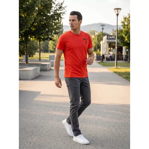  Herren-T-Shirt mit kurzen Ärmeln SAM 73 TERENCE MT 797 ROT 