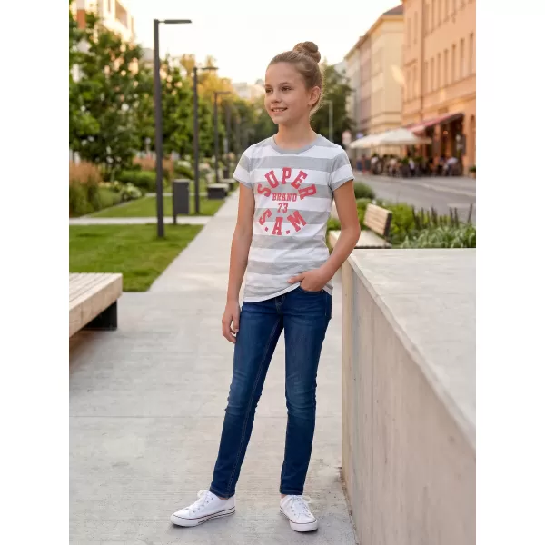  Mädchen-T-Shirt mit kurzen Ärmeln SAM 73 SIOBHAN GT 561 HELLGRAU 