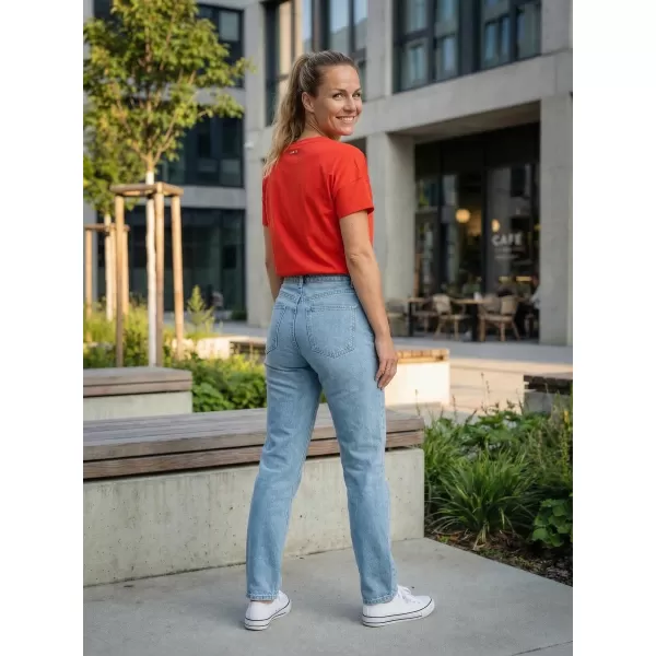  Damen-T-Shirt mit kurzen Ärmeln SAM 73 HALLE WT 880 ROT 