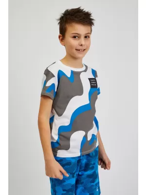 Jungen-T-Shirt mit kurzen Ärmeln SAM 73 OSCAR BT 555 LEUCHTEND BLAU