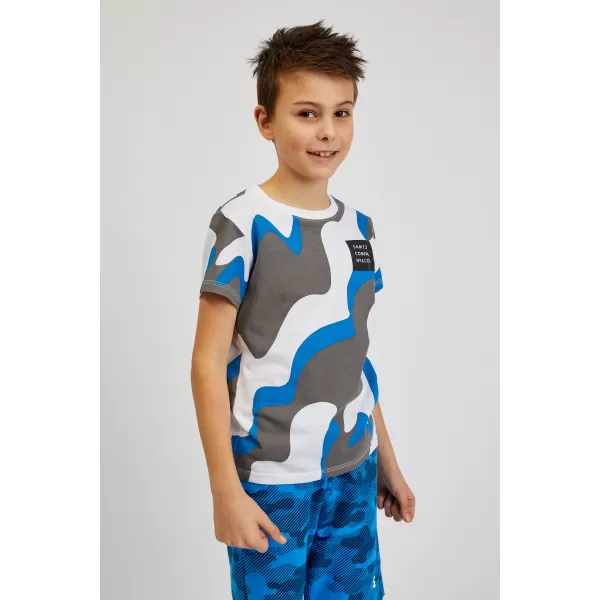  Jungen-T-Shirt mit kurzen Ärmeln SAM 73 OSCAR BT 555 LEUCHTEND BLAU 