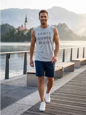 Herren-Tanktop SAM 73 EDGAR MT 787 HELLGRAU