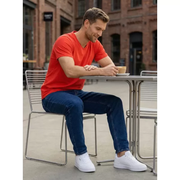  Herren-T-Shirt mit kurzen Ärmeln SAM 73 LEONARD MT 793 ROT 