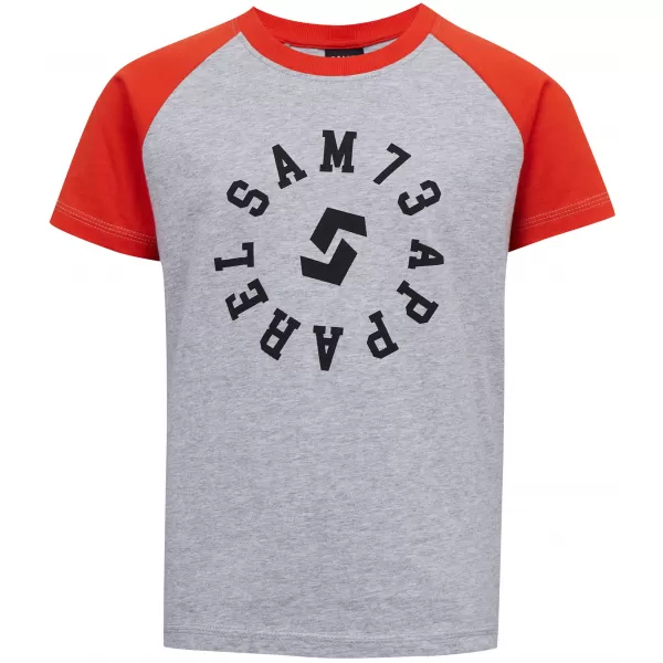  Jungen-T-Shirt mit kurzen Ärmeln SAM 73 RICHARD BT 558 HELLGRAU 