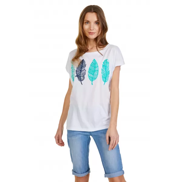  Frauen t -Shirt mit kurzen Ärmeln SAM 73 PENELOPE WT 861 WEIß 