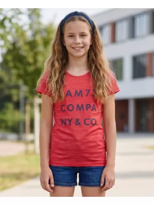 Mädchen-T-Shirt mit kurzen Ärmeln SAM 73 ABLAKA GT 568 LEUCHTEND ROSA
