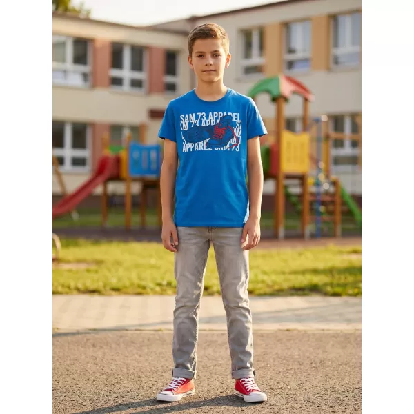  Boy T -Shirt mit kurzen Ärmeln SAM 73 PETER BT 562 HELLBLAU 